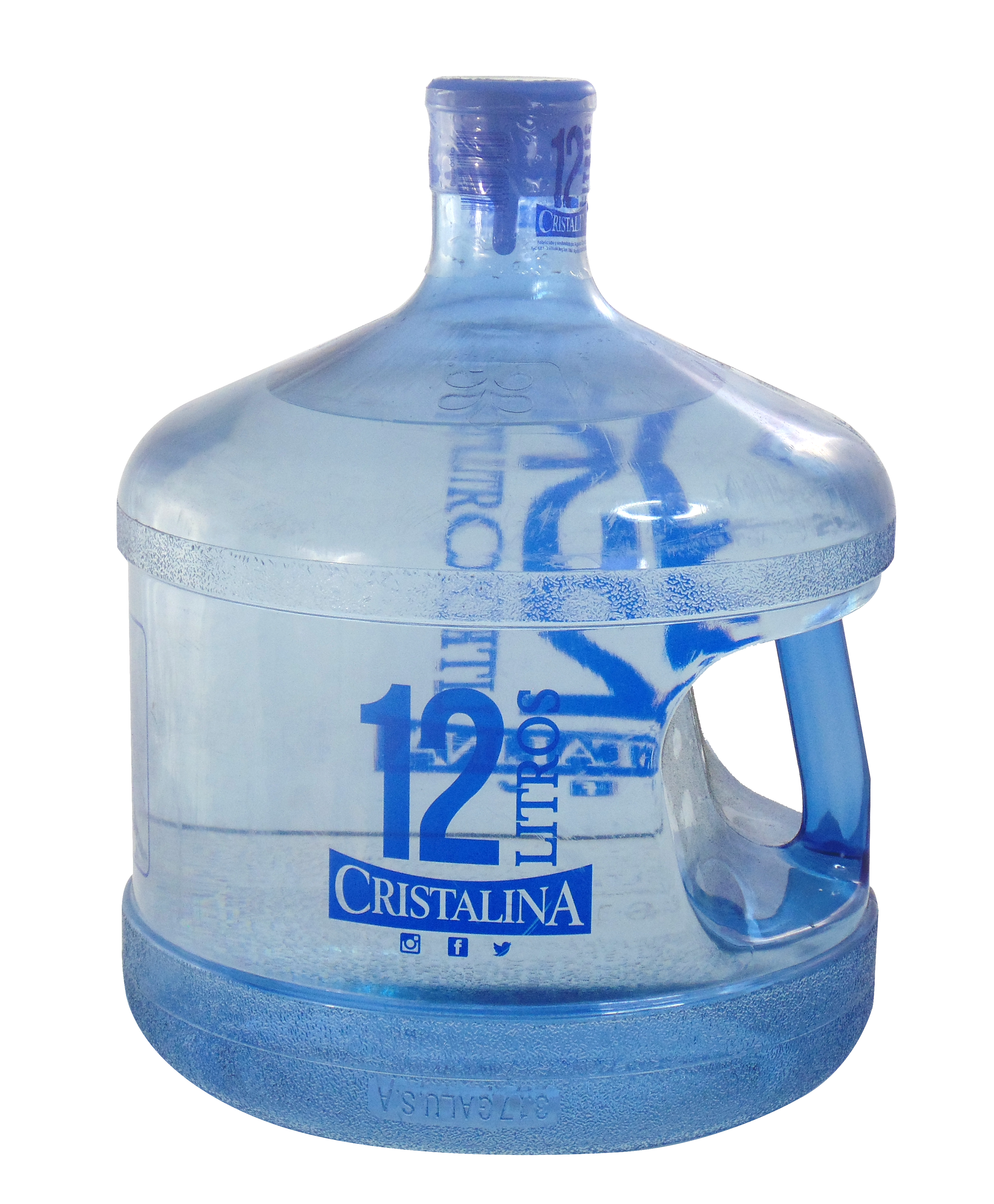 Garrafón de agua Cristalina de 12 litros