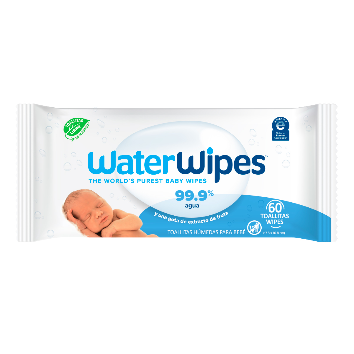 Toallitas WaterWipes, 60 unidades