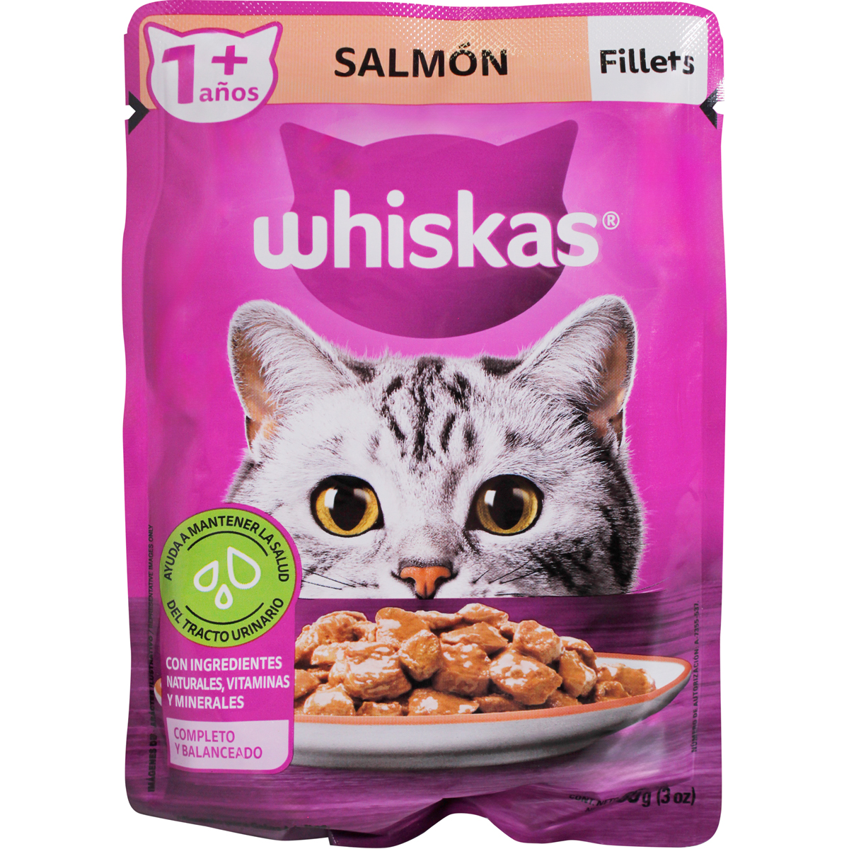 Whiskas salmón en sobre, 85 g