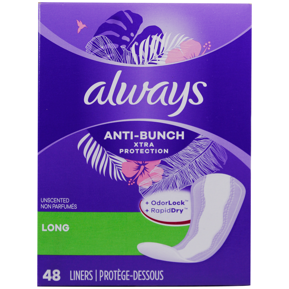 Toallas sanitarias Always, 48 unidades