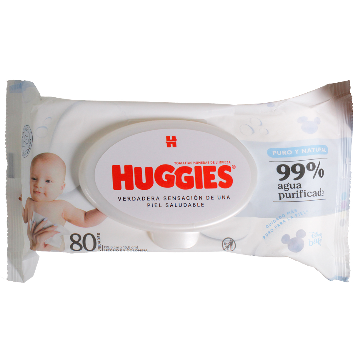 Toallitas húmedas Huggies, 80 unidades