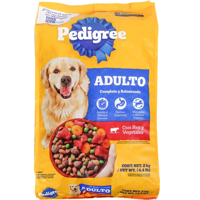 Alimento para perros Pedigree receta original, 4.4 lb